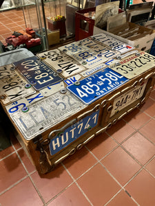 Unique "Licence Plate Decorated" Trunk