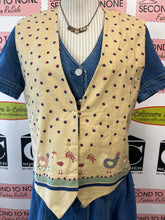 Load image into Gallery viewer, Vintage Birds &amp; Chickens Reversible Vest (Size L/XL)
