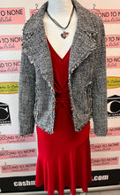 Load image into Gallery viewer, Michael Kors Frayed Trim Tweed Jacket (Size 6)
