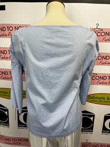 Cotton Tie Shoulder Top (Size M)