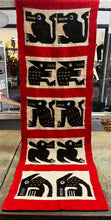Load image into Gallery viewer, Vintage Hand Woven Red Tapestry

