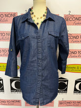 Charger l&#39;image dans la galerie, Harvé Benard Denim Shirt (Size XL)
