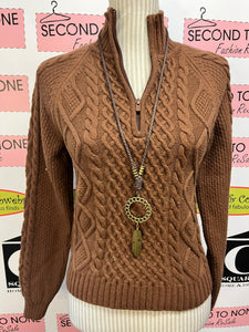 Aritzia Sunday Best Half Zip Sweater (Size XS)