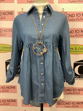 Load image into Gallery viewer, Denim Hi-Low Tunic (Only 1 S Left!)
