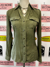 Load image into Gallery viewer, Michael Kors Khaki Green Blouse (Size 0)
