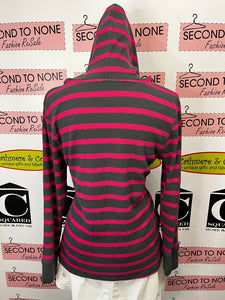 Pink Striped Sport Top (Size L)