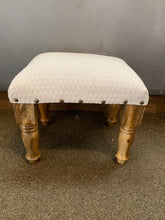 Load image into Gallery viewer, Textured Wooden Foot Stool
