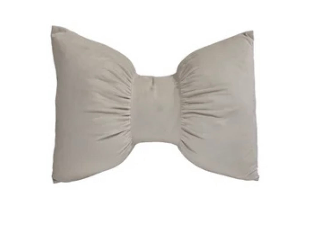 Velvet Bow-Shaped Pillow (2 Colors)