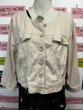 Load image into Gallery viewer, Torrid Cropped Linen Blend Jacket (Size 2X/Torrid 2)
