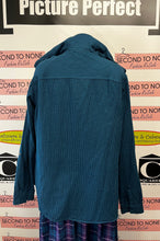 Charger l'image dans la galerie, Columbia Dark Teal Micro Plaid Hooded Shirt (Size XL)
