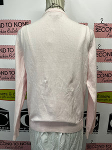 Lord + Taylor Pink Flower Cardigan (Size M)