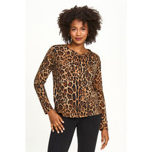 Load image into Gallery viewer, Red Coral Animal Print Top (2 Prints)
