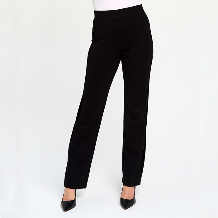 Red Coral Velvet Stripe Stretch Pant