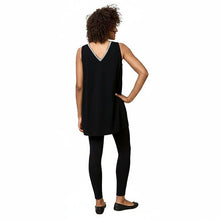 Load image into Gallery viewer, Red Coral Rhinestone V-Neck Sleeveless Tunic (2 Colors)

