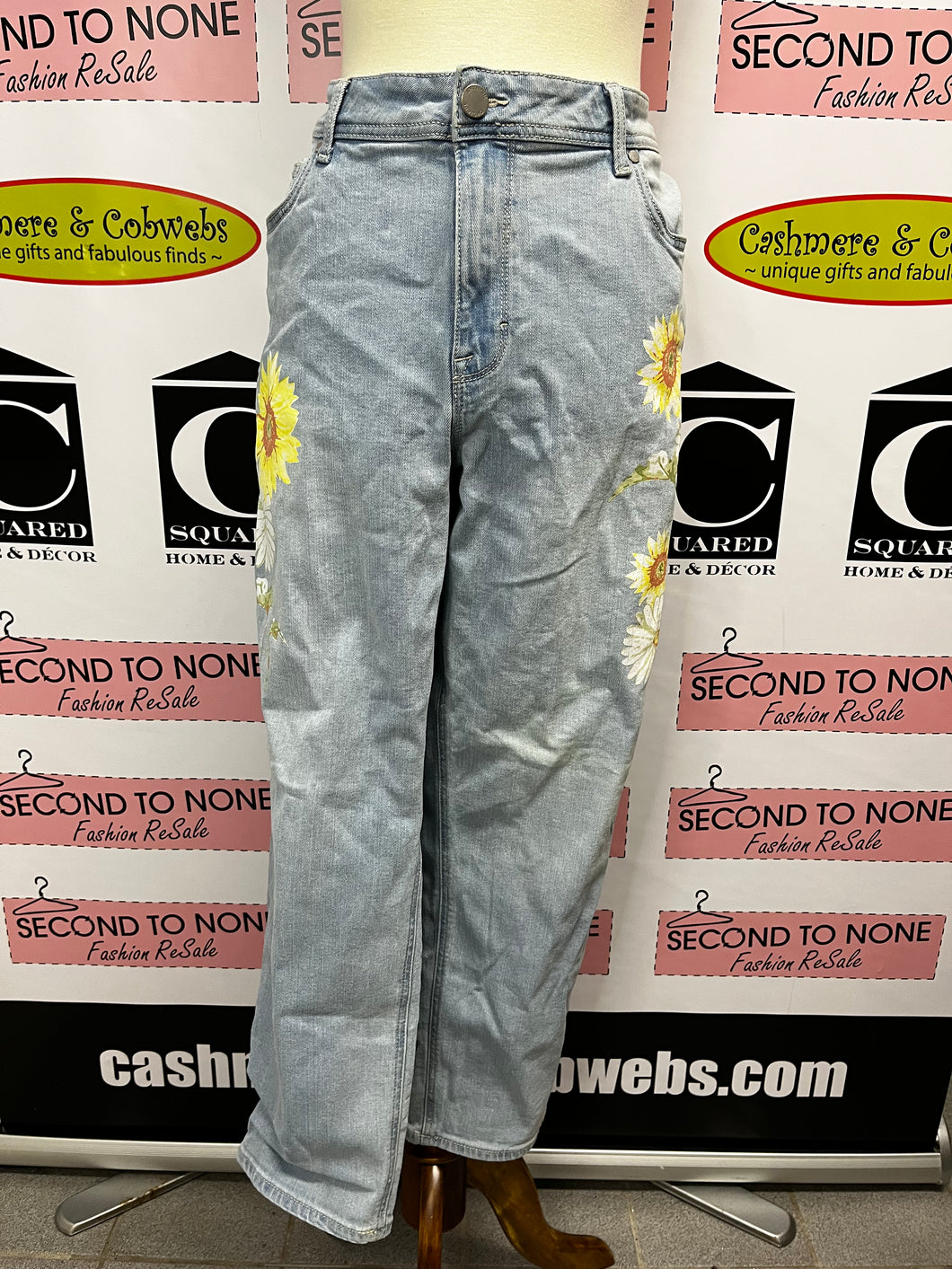 Jordache Sunflower Jeans (Size 16)