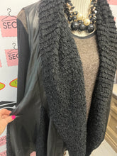 Load image into Gallery viewer, Red Coral Faux Leather &amp; Eyelash Vest (Size L/XL)
