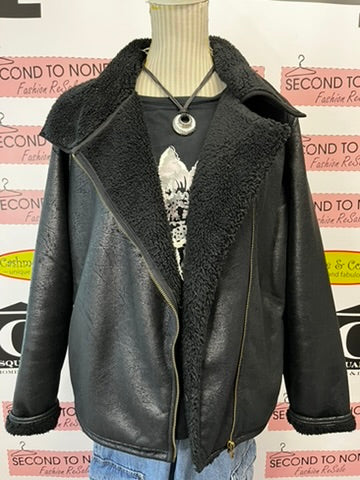 Ralph Lauren Faux Leather Jacket (Size XL)
