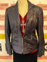 Charger l'image dans la galerie, Dark Purple Faux Leather Jacket (Size 10P)
