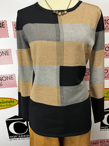 Black, Grey, Beige Color-Black Sweater