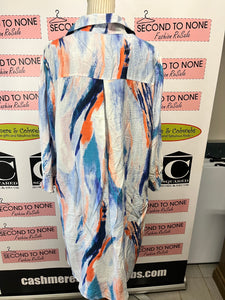 NWT Watercolour Button Front Overlay/Dress (Size XL)