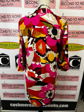 Load image into Gallery viewer, Vibrant Flower-Power Button-Front Tunic
