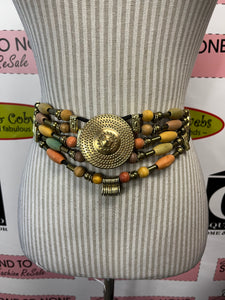 Beaded Medallion Belt (Size M+)
