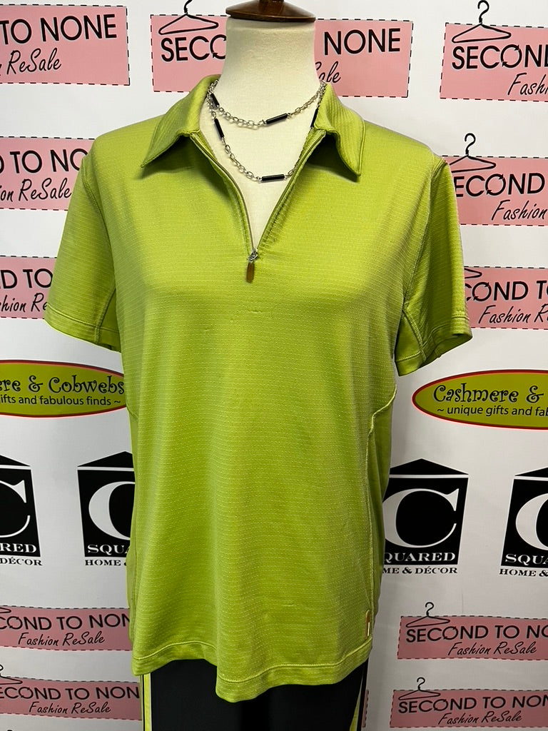 Lime Green Sports Tee (Size L)