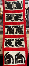 Cargar imagen en el visor de la galería, Vintage Hand Woven Red Tapestry
