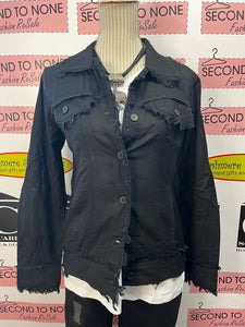 Linen Blend Frayed Edge Jacket (3 Colours)