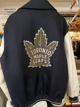 Load image into Gallery viewer, Authentic Toronto Maple Leafs Wool &amp; Leather Jacket (Size L)

