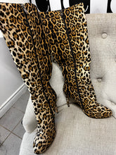 Load image into Gallery viewer, Leopard Print Stiletto Boots (Size 11)
