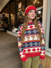 Load image into Gallery viewer, 100% Cotton Canadiana Fairisle Sweater
