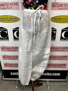 White Coverup Pants (Size L)