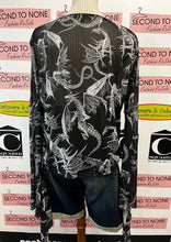 Cargar imagen en el visor de la galería, Mesh Dragon Long Sleeve Top (Size 3X)
