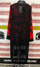 Cargar imagen en el visor de la galería, Red Coral Mesh Vest Duster (Size XL)
