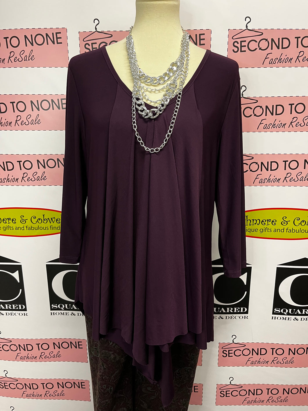 Red Coral Purple Tunic (Size M)