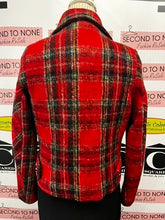 Cargar imagen en el visor de la galería, Vintage Wool Red Plaid Jacket (Size M)
