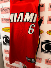 Load image into Gallery viewer, *Authentic* Adidas Lebron James #6 Miami Heat Jersey (Size L-Mens)
