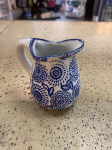 Blue & White Handled Jugs (Only 2 Styles Left!)