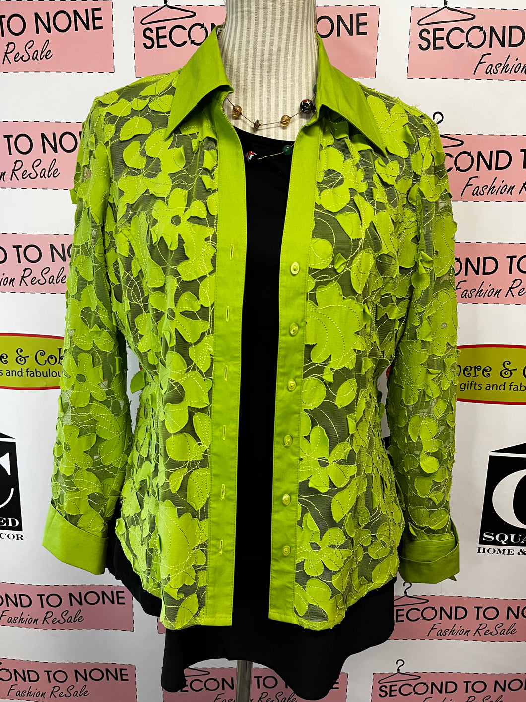 Tribal Floral Overshirt (Size 8)