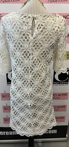 Lace Crochet-Style Dress (Size 10)