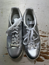 Load image into Gallery viewer, Adidas Stan Smith Silver Sneakers (Size 7 1/2)
