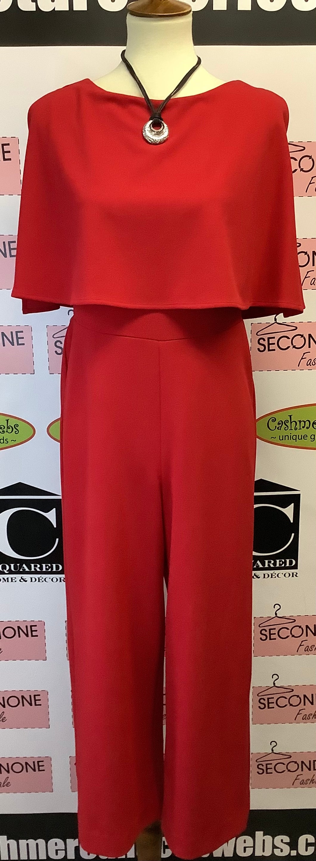 Cherry Red Jumpsuit (Size 8P)