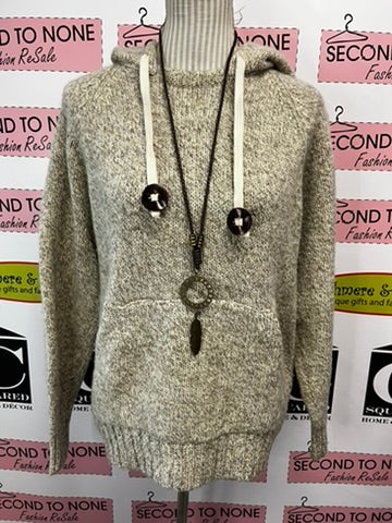 Wool Hooded Cabin Sweater (Size L)