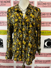 Load image into Gallery viewer, ICHI Muted Foliage Blouse (Size L)
