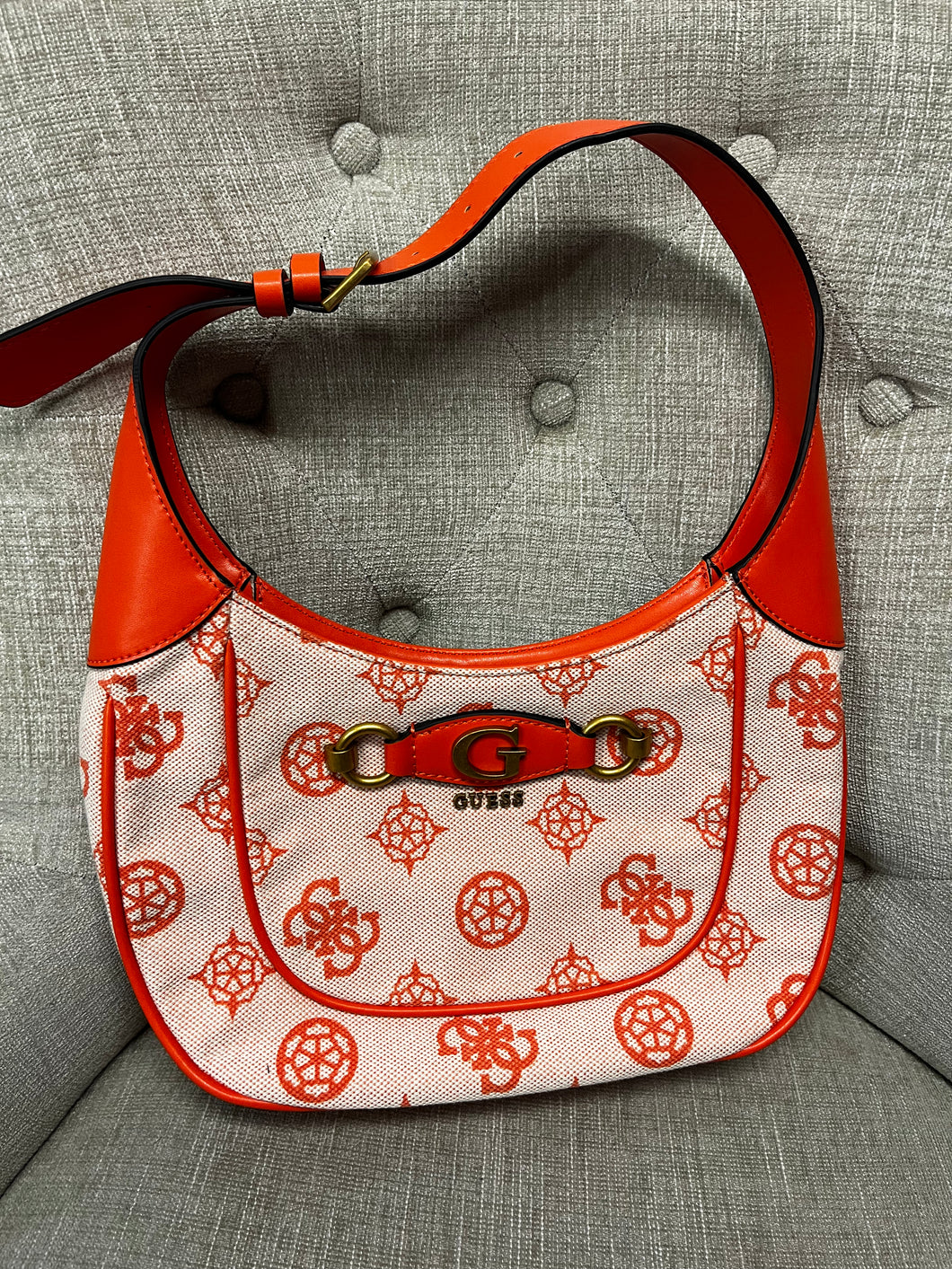 Guess Orange Shoulder Bag