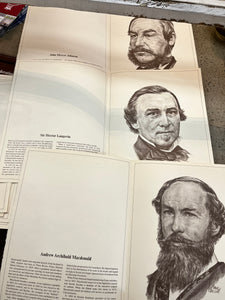 Vintage "The Fathers of Confederation Portfolio" Set