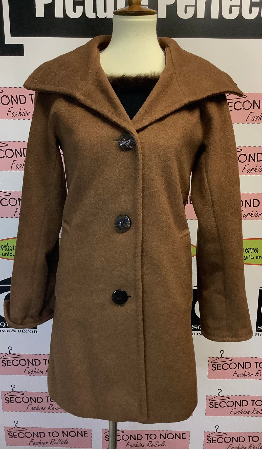 Ellen Tracy Wool Blend Trench Coat (Size 2)