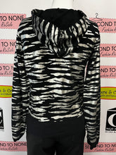 Cargar imagen en el visor de la galería, Candy Couture Metallic Zebra Print Hoodie (Size M)

