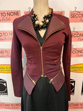 Load image into Gallery viewer, NWT Burgundy Moto Jacket (Size S)
